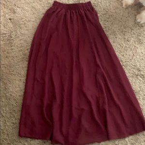 Floor length skirt